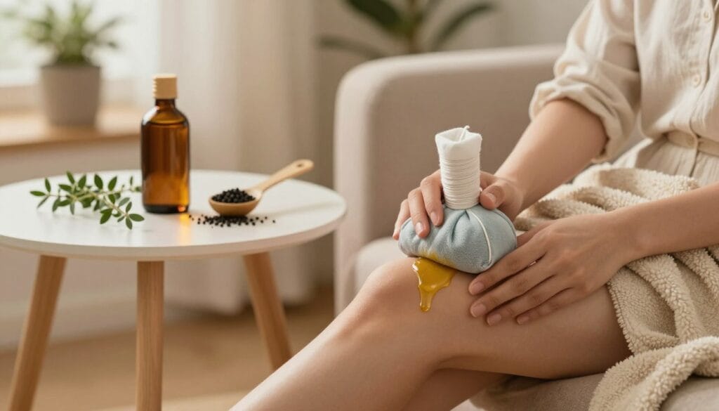 castor oil hot pack therapy