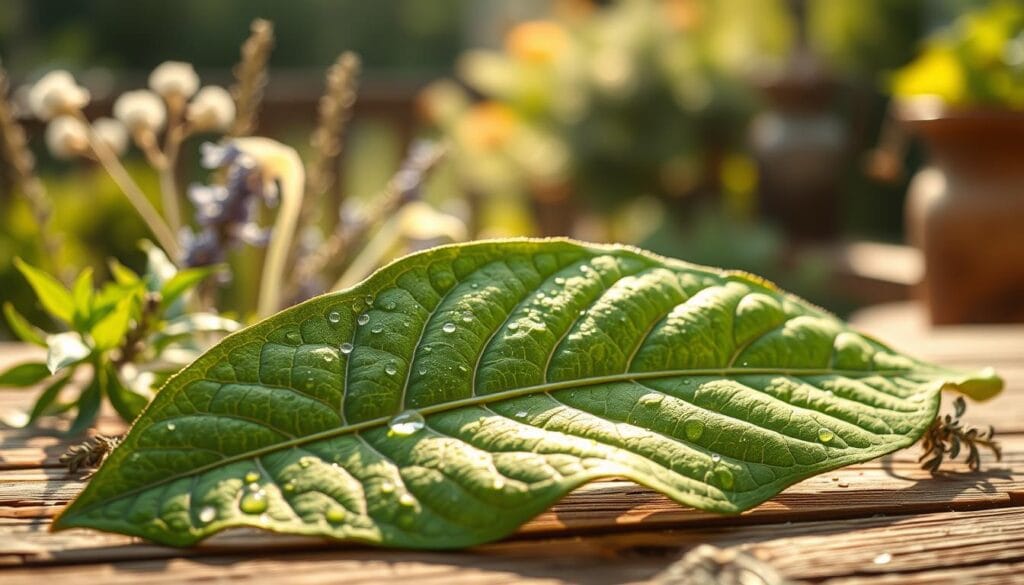 Mullein leaf for pneumonia relief