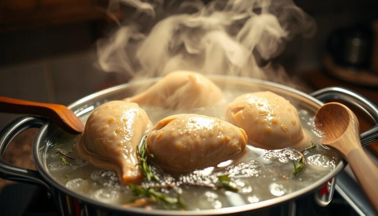 boil chicken