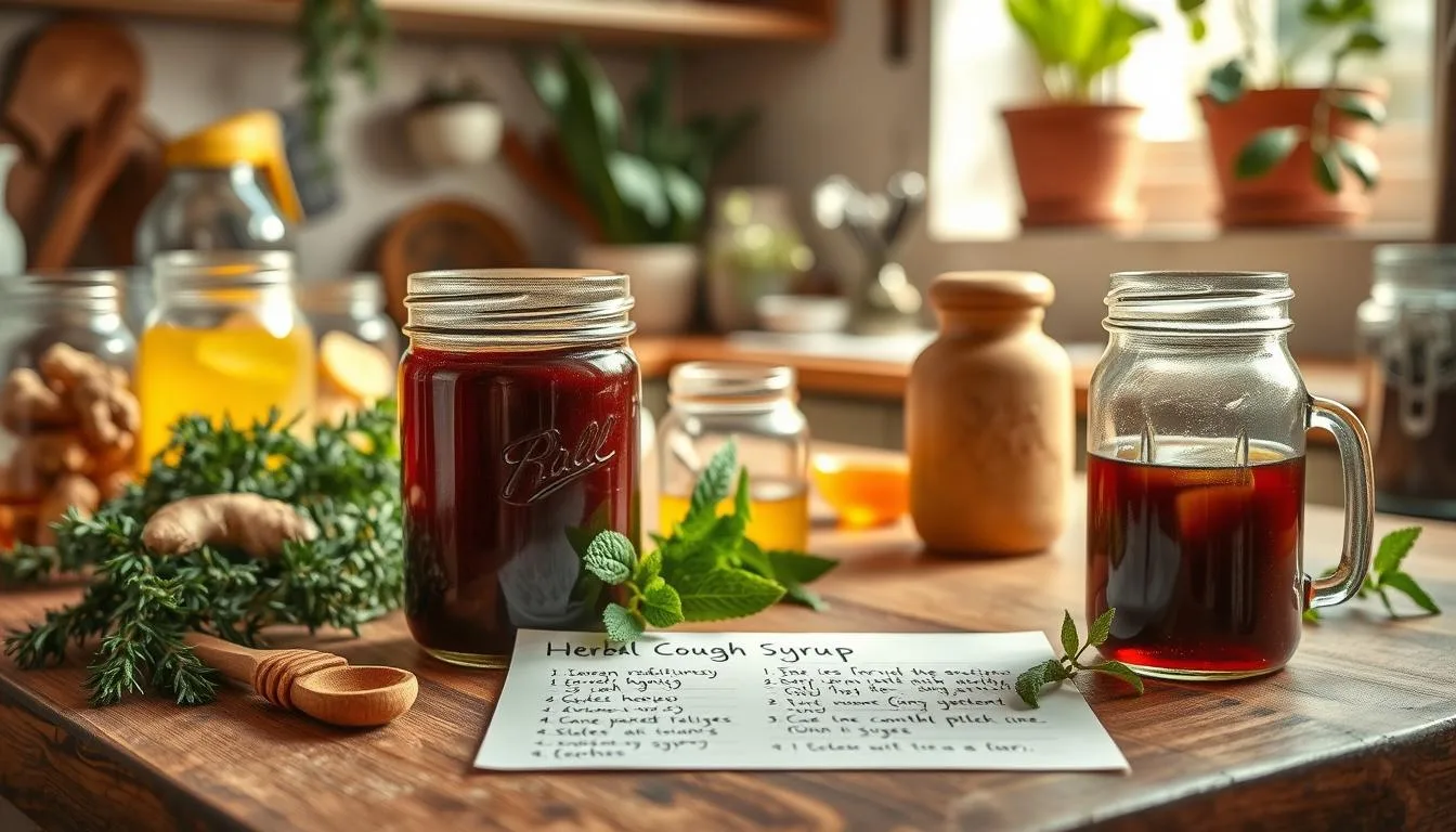 homemade herbal cough syrup recipes